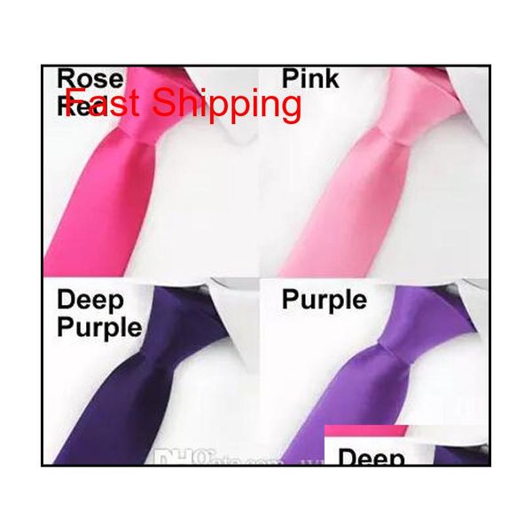 

brand fashion designer 20 style silk ties for men solid celebrity pajaritas gravata slim mens neck skinn qylcyj queen66, Blue;purple