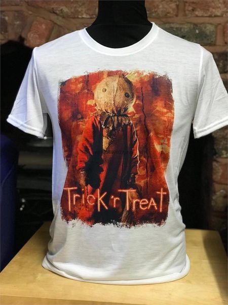 

trick r treat - sam white t shirt. halloween horror. mens & womens all sizes men t shirt sport hooded sweatshirt hoodie