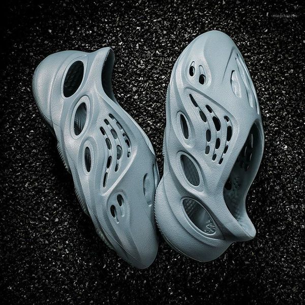 

sandals 2021 men's fashion casual shoes outside indoor slippers women's lazy beach integrated couple size 36-451, Black