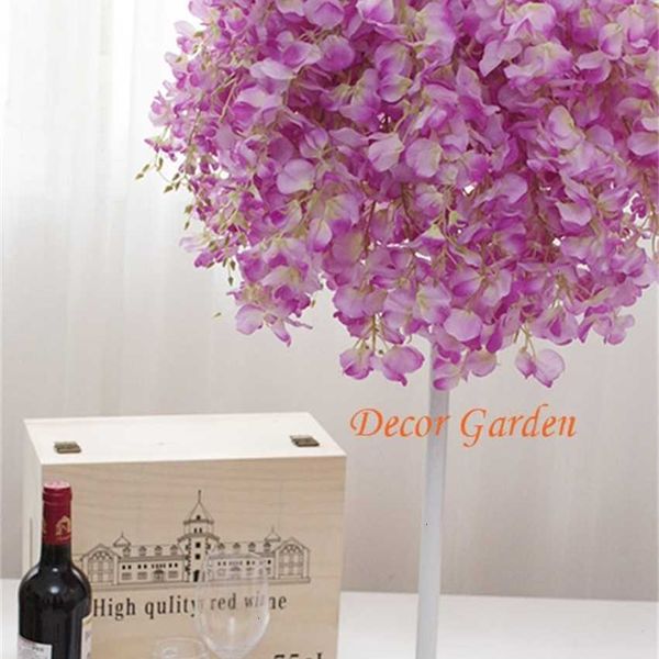 

artificial unisexsilk diy flower 50pcs wisteria 7color for wedding arch square rattan simulation flowers wall hanging ba