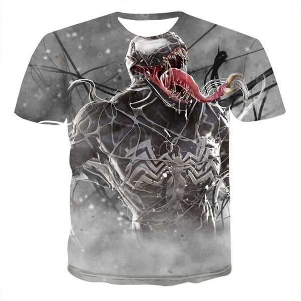 

venom marvel 3d print shirts funny plus size humor men clothing