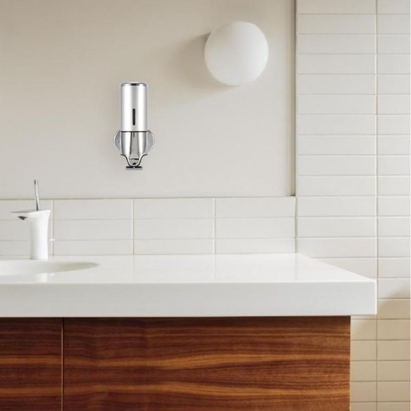 

wall mounted l toilet liquid soap dispenser manual bathroom shower shampoo dispenser