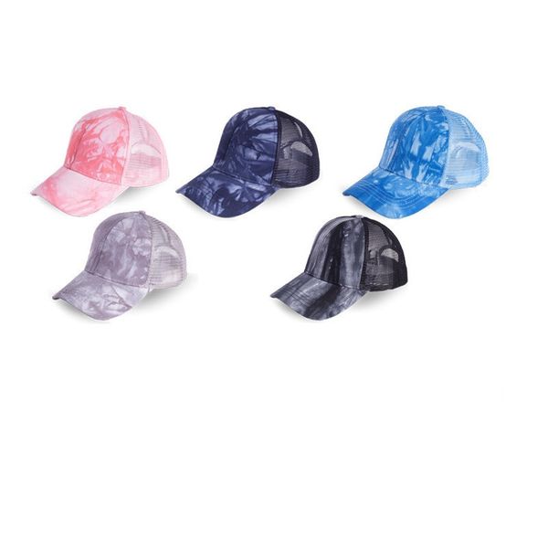 

sun hat solid color caps beanie baseball cap hat women men summer spring outdoor pickling dyeing ponytail mesh cowboy hats new h2310, Yellow