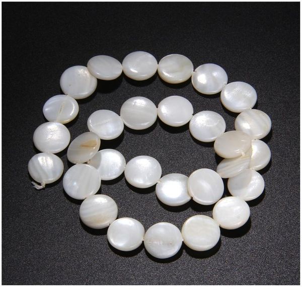 

natural 1m round white shell beads round flat loose freshwater mother of pearl shell beads for jewelry making accessor qylwbz, Black
