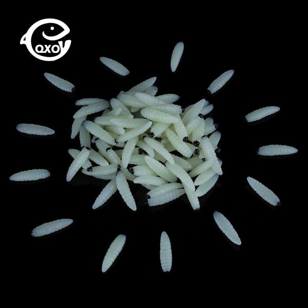 

qxo 2.5cm 30pcs/lot soft lures artificial bait winter fishing silicone luminous bait ice pva swimbait wobblers for fishing fish wmtbey