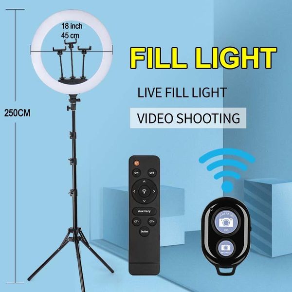 

flash heads led selfie light video pography phone ring for 18 inch lamp