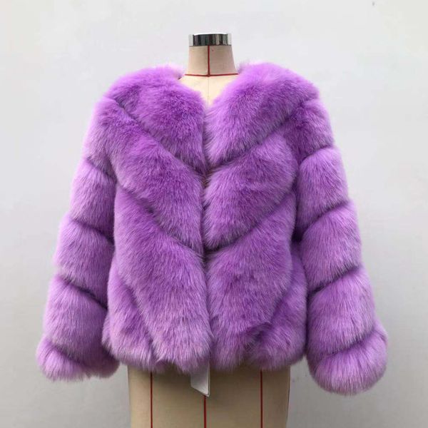 

zadorin new streetwear furry faux fur coat women plus size long sleeve winter coats ladies jackets fourrure abrigo mujer 201212, Black