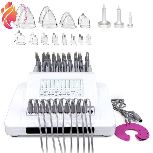 

2in1 microcurrent bio body slimming and breast enlarge vacuum therapy machine