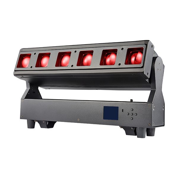 Bühnenstrahlwaschanlage, 6 x 40 W, RGBW, leistungsstarker LED-4-in-1-Moving-Head-Licht-Zoomkopf für Disco-Bar