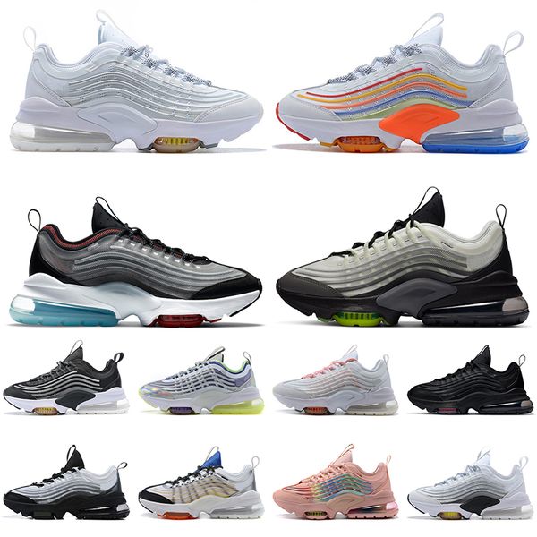 

2020 fashion womens mens cushions running shoes zm triple white colorful black japan volt neon rainbow sport trainers sneakers