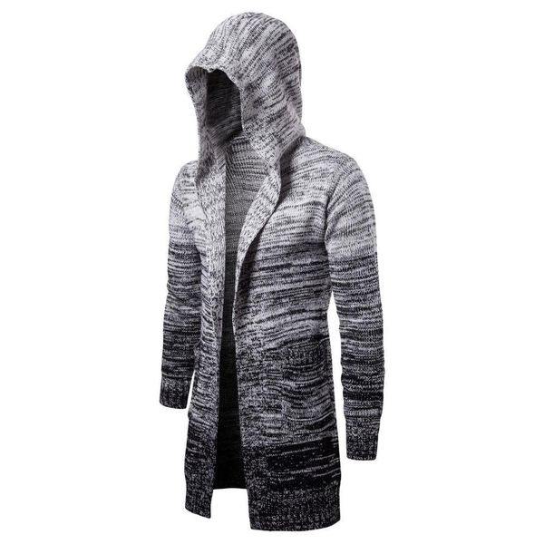 

solid new men casual sweater autumn winter warm men clothes 201120, White;black