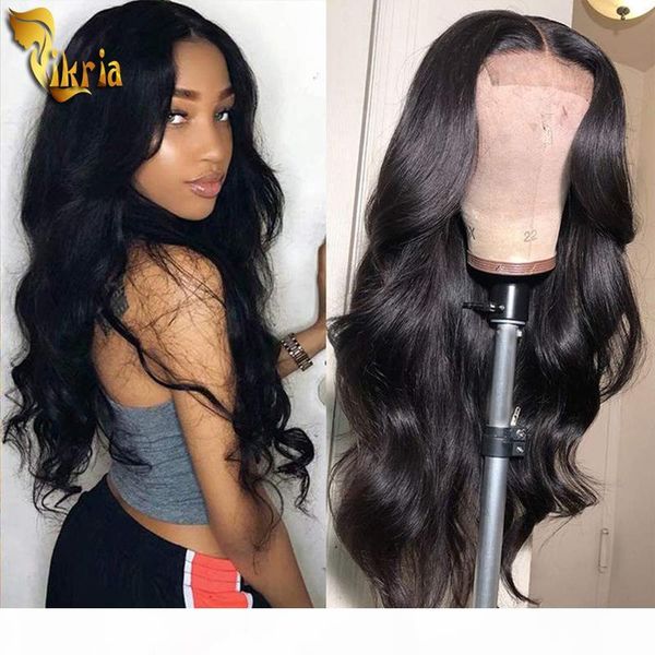 

body wave 360 lace wig unprocessed peruvian malaysian indian cambodian mongolian remy human hair pre plucked hairline for black women, Black;brown