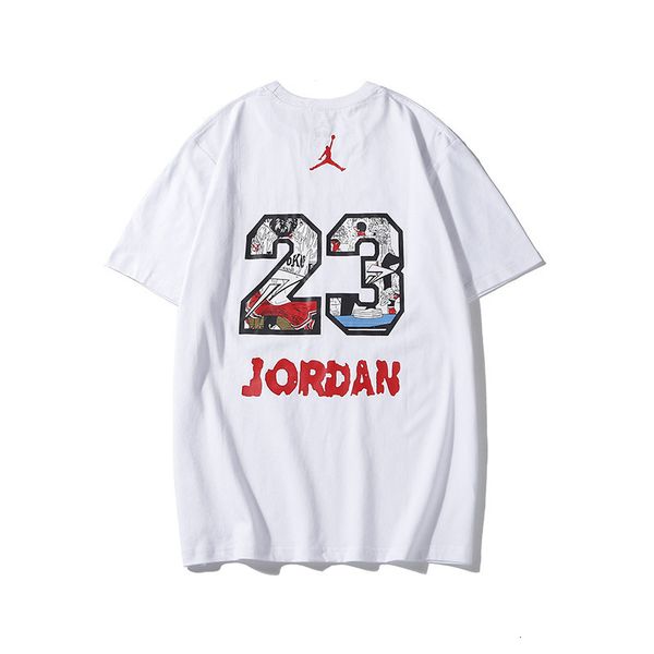 

summer 2020 new flying man letter printed street all-match casual couple short-sleeved t-shirt for men and women, Gray