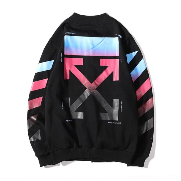 

efyxl gradients white whiteow rainbow arrow coat uniform men and women's jacket suit baseball suitbaseball uniformplush black 2cxwv