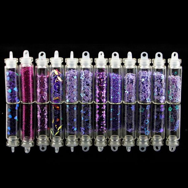 

the same color 12 different glitter powder heart star nail art sequins rhinestone manicure decorations epoxy resin mold filling wmtdyc, Black