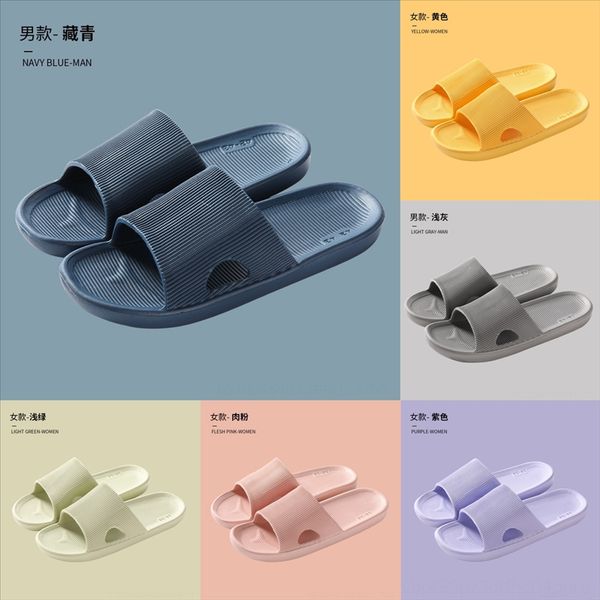 

griw fashion cork beach woman wee slipper shoe men spring summer solid color non-slip outside eva leather closed toe slide slippers, Black