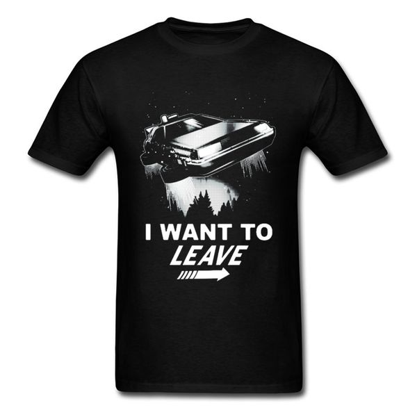 

dmc delorean back to the future fiction movie black white tees letter i want to leave printed sport hooded sweatshirt hoodie t shirt