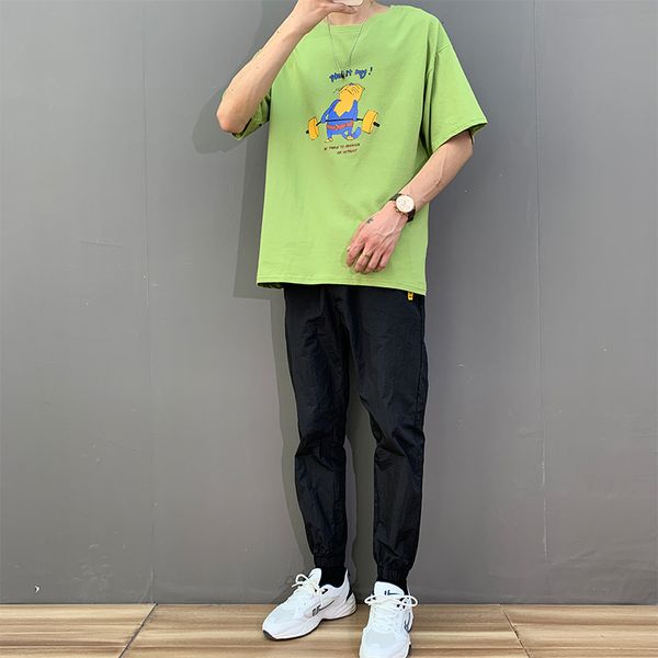 

pai li minus 2-piece 68 summer sports short sleeve suit ins fashion students a set of cool collocation