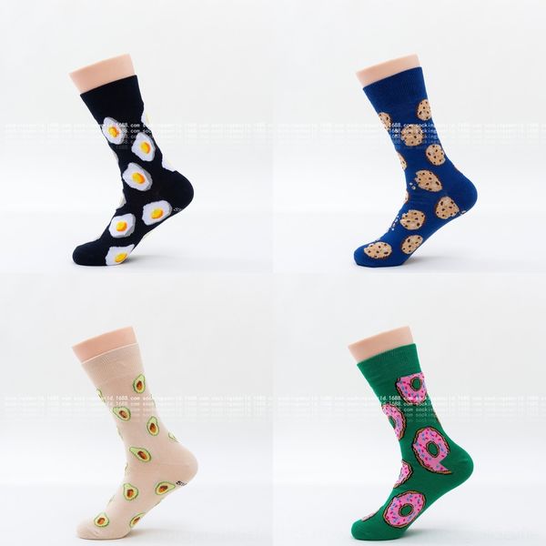 

lnrkb women's women's fruit korean cotton socks fruit food summer fashion brand cotton socks 4bdka, Black