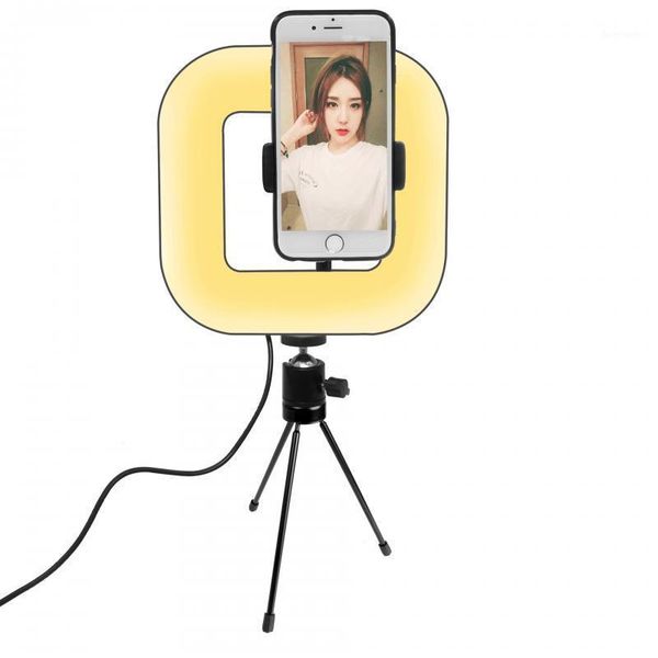 

18cm square dimmable led light p studio pgraphy p fill lamp with tripod for yutube live video makeup1