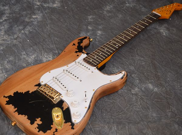 

old st electric guitar body alder glod hardware support for custome