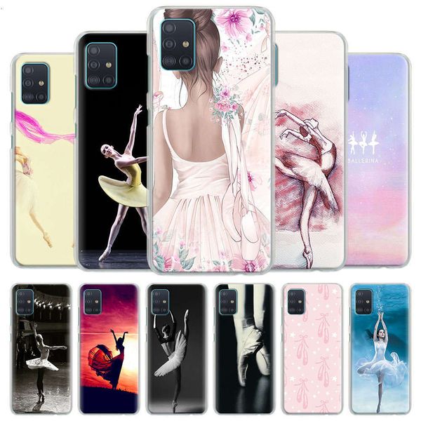 

mobile phone cover samsung galaxy a51, a71, a10, a10e, a10s, a20, a30, a40, a50, a70, s, a91, hard shell, dancer, girl dancevfe1