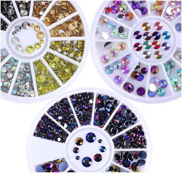 

1 box 3d nail art rhinestones glitters acrylic rhinestones for nails nail art decoration jllmwr, Silver;gold