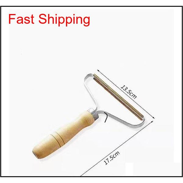 

manual clothes lint remover with wooden handles metal alloy sweater hairball shaver coat scraper qylwjx toys2010