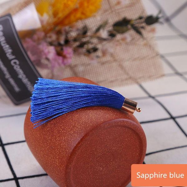 

50pcs mini metal cap tassel jewelry curtain garments decorative accessories diy key cell phone bag fringe trim tassel pendant h qylequ