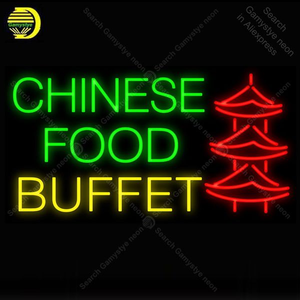 

chinese food buffet pagoda neon light sign neon sign decorate l beer pub pub food sign display handcraft iconic light