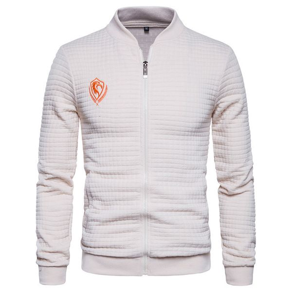

mens jackets and coats male autumn new fashion zipper bomber men wind breaker casual cotton embroidery jacket coat, Black