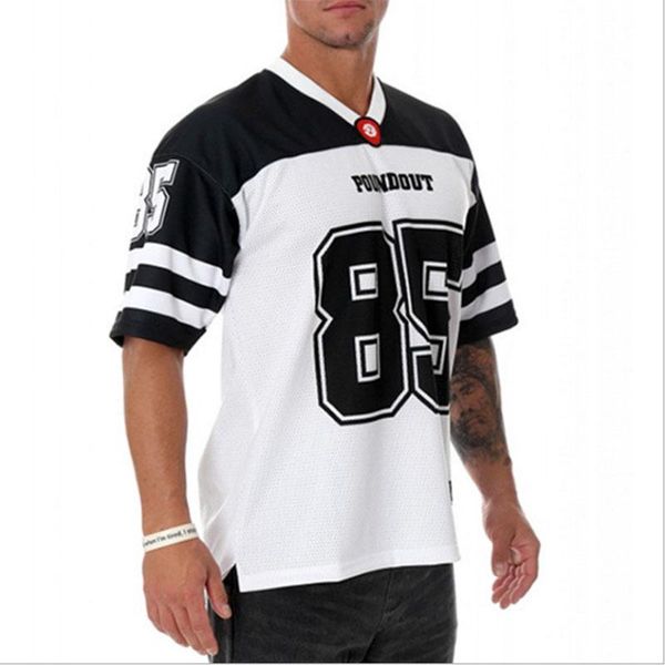 

summer sport tee v-neck mens basketball t shirts gym basketball jersey 2020 short-sleeved loose male clothing tshirt, Black;blue