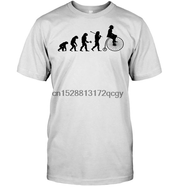 

brand evolution of bicycle vintage penny-farthing cycling t-shirt 2019 men short sleeve t-shirt sport hooded sweatshirt hoodie