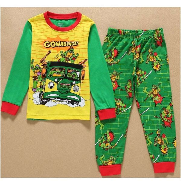 

boy's underwear 2-7 new cartoon children's clothing years old home suit pajamas k331 dorv, Blue;red