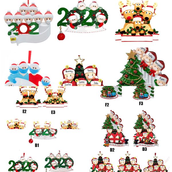

qzobsurvivor 6 style christmas ornament diy greeting 2020 family quarantine xmas birthday party pandemic social distanci