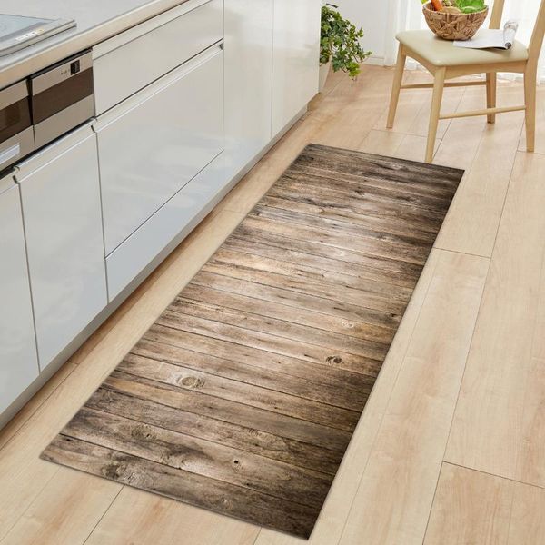 

carpets wooden grain kitchen mat carpet geometrical entrance door floor non-slip rug for living rooms