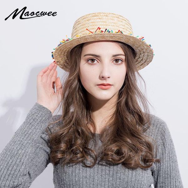 

wide brim hats woman athlete sun hat 2021 summer fashion wheat panama beach ribbon bow knot naval style straw cap, Blue;gray