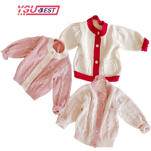 

2020 autumn winter coat girl single breast knitwear boys long sleeve sweater toddler baby knit cardigan 1029, Blue;gray