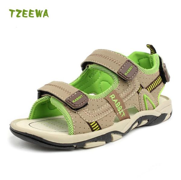 

2020 summer kids shoes brand toddler boys sandals orthopedic sport pu leather baby boys sandals shoes jongens sandalen, Black;red