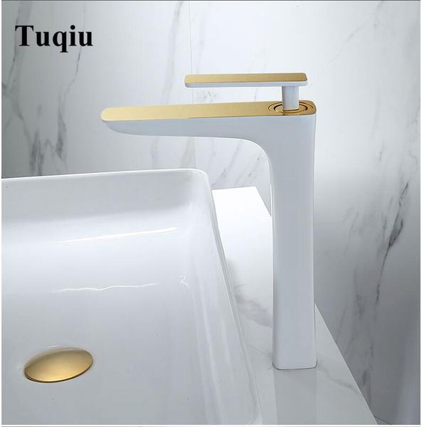 

solid brass white and gold bathroom basin faucet brass sink mixer bathroom sink and cold tap basin mixer tap
