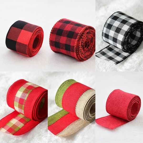 

nkmuf 3.8/5cm diy packaging linen belt plaid bow diy ribbon butterfly ribbongift handmade packaging ribbon f4i4y