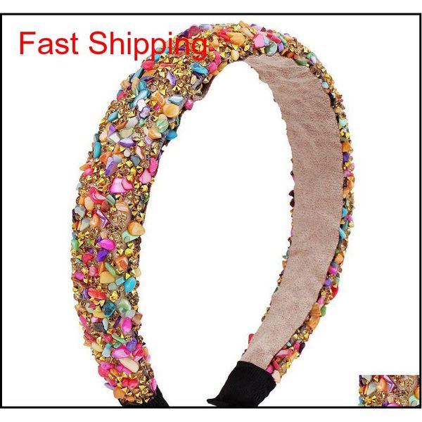 

retro hair hoop natural healing crystal stone headband sponge leopard print woman fashion hair band a jllkgs carshop2006, Silver
