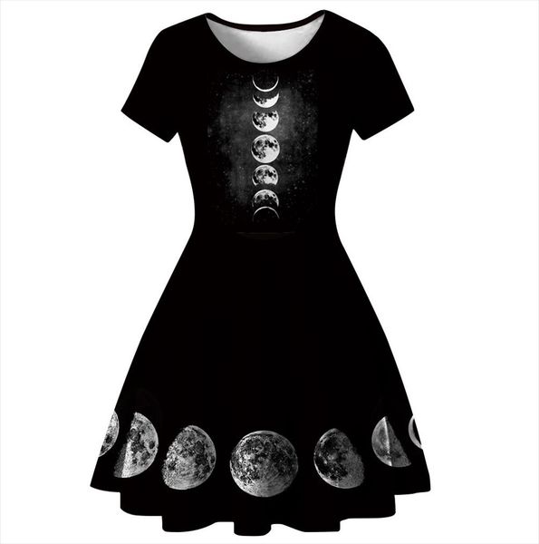 

2020 summer sexy gothic мини-платье в стиле ретро женщины короткие платья plain фиолетовые девушки способа высокого качества женщины луна го, Black;gray