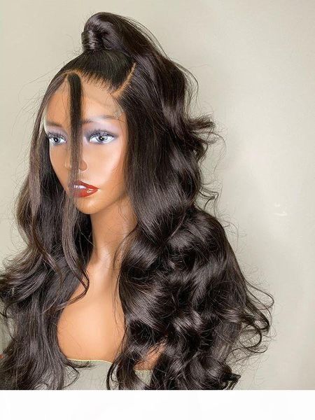 

wigirl lace closure wigs human hair brazilian body wave 13x4 lace wigs for black women bob wig pre plucked with baby hair, Black;brown
