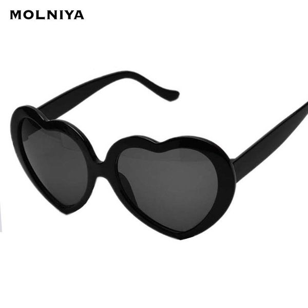 

2020 shaped sunglasses women beach big frame love heart sun glasses eyewear uv400