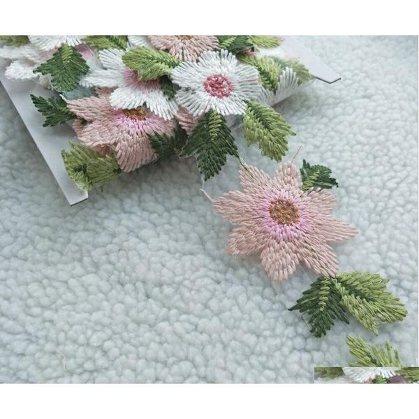 

5yard beautiful embroidered flower lace chiffon fabric trim for sewing craft diy bridal dres qylkzw garden2010