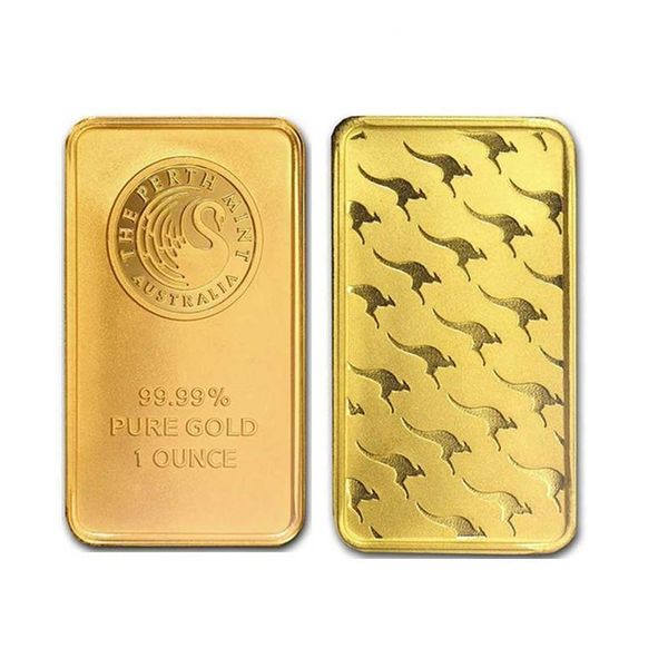 

australia plated 24k gold commemorative coins 1 oz perth mint gold bar chocolate coins gift sqchjo bbgargden