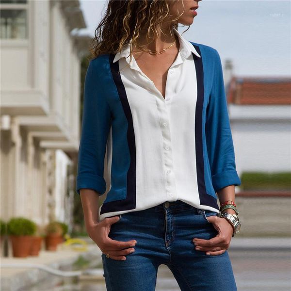

women blouse floral print spring/autumn fashion 5 colours long sleeve casual office shirt blusas camisa1, White