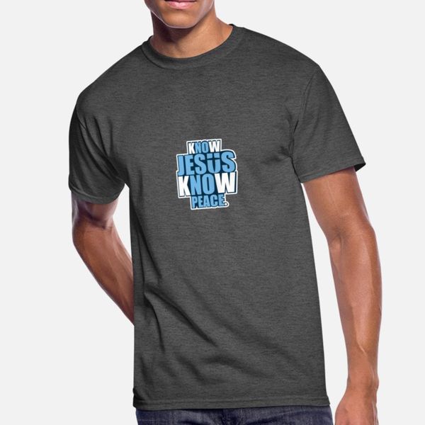 

know jesus know peace shirt christ faith retro t shirt diy black casual tracksuit hoodie sweatshirt