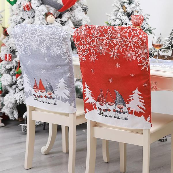 

chair covers christmas cover hat santa claus xmas kitchen table party dinner seat decorations, 1pcs